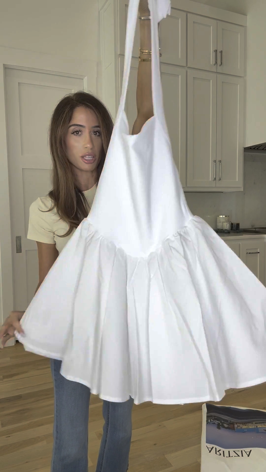 The cutest halter dress for spring spring dress smallest size here.  

#LTKPetite #LTKootd #LTKSaleAlert