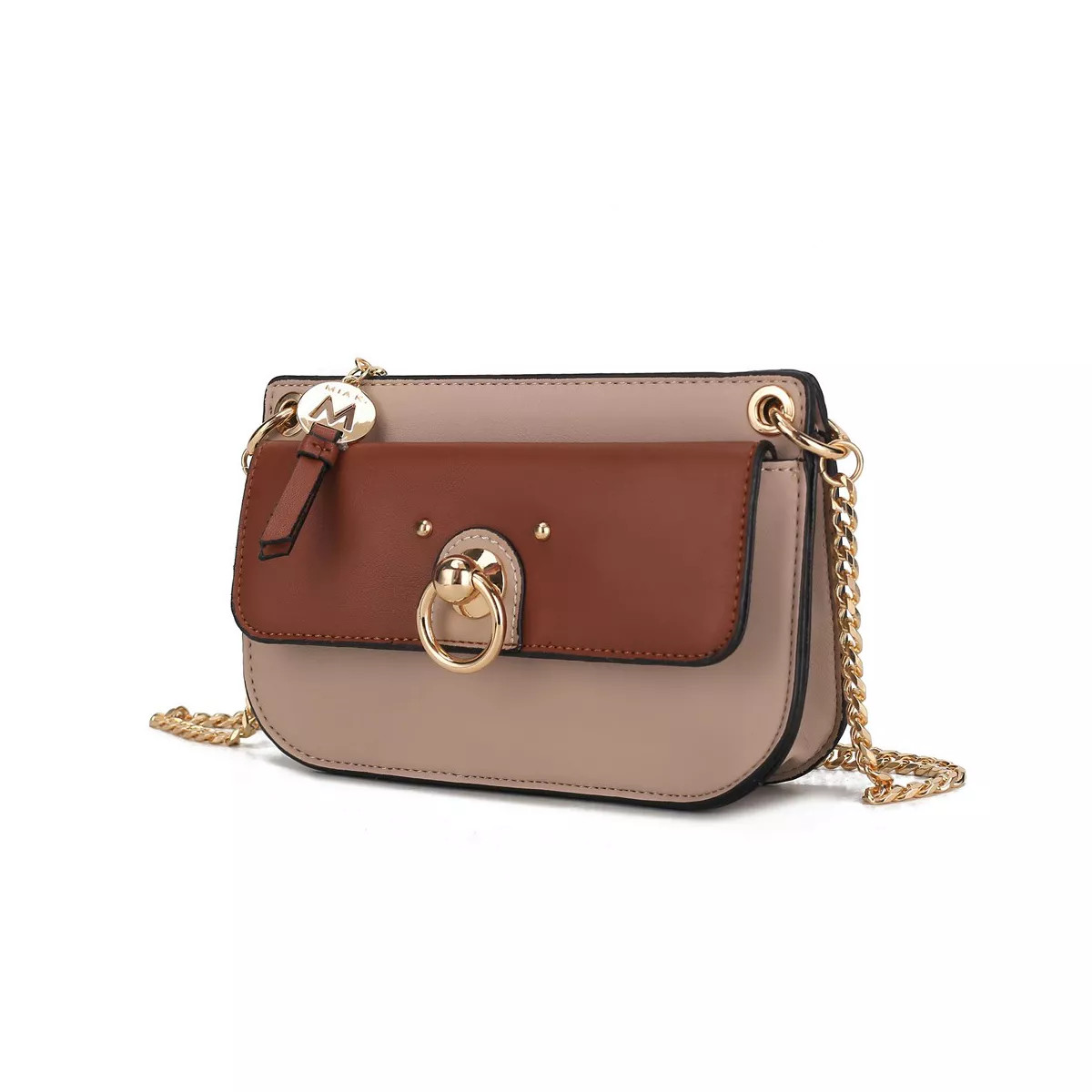 MKF Collection Jill Vegan Leather Color Block Crossbody Handbag by Mia K | Target