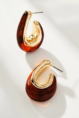 Metal & Resin Hoop Earrings | Anthropologie (US)