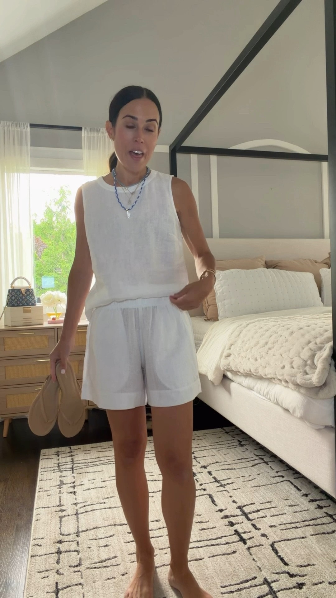 Loved this @quince linen matching set so much that I had to get it in white.  It’s the perfect everyday set to mix and match!  Wearing size xs in each piece. #quincepartner

#LTKOver40 #LTKSeasonal #LTKootd