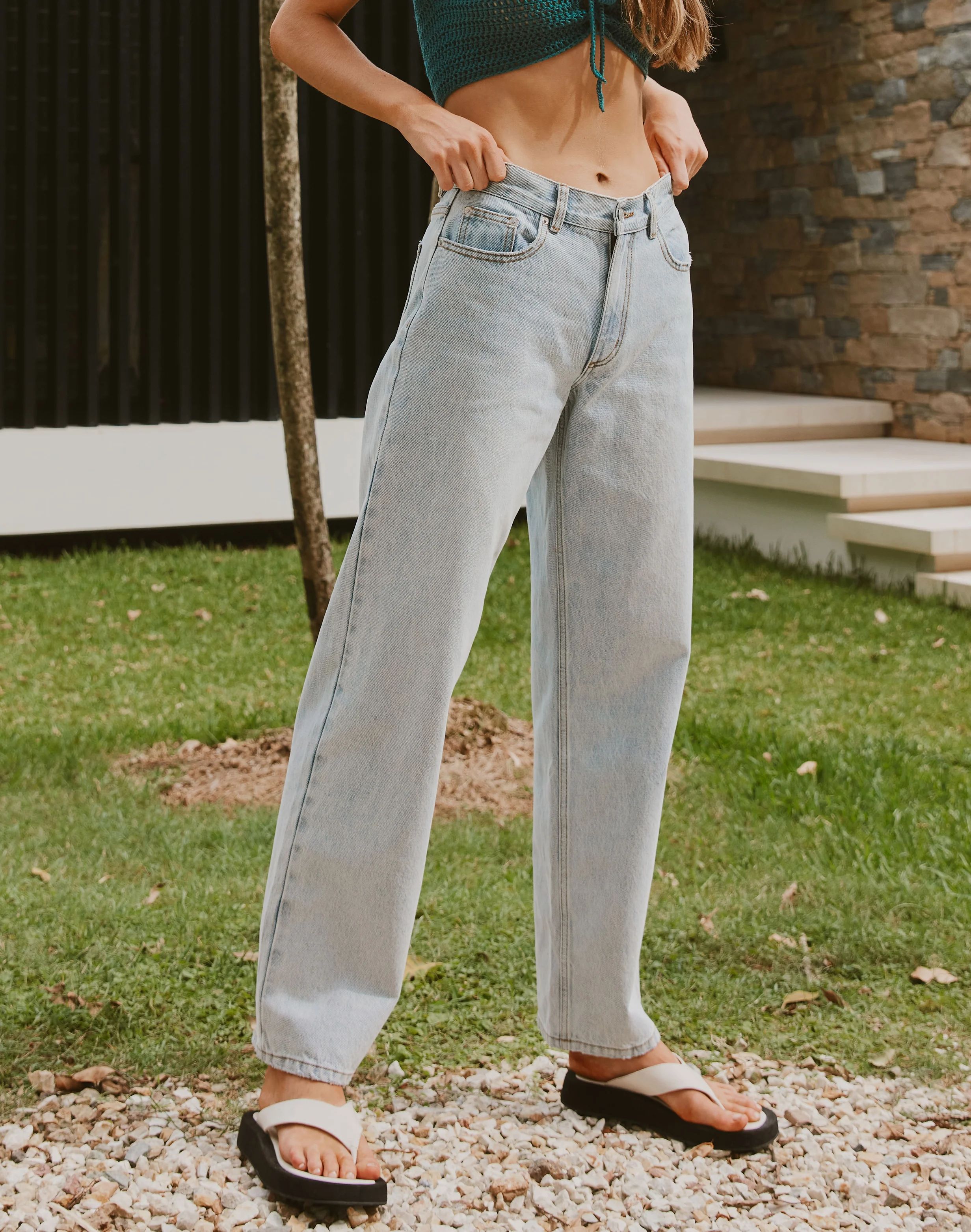 Low Rise Straight Leg Puddle Jean | Glassons (AU & NZ)