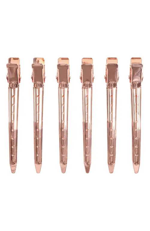 Kitsch 6-Pack Professional Styling Clips in Rose Gold at Nordstrom | Nordstrom