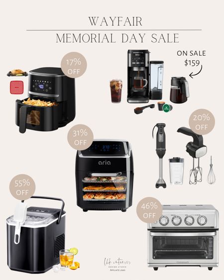 Wayfair Memorial Day Sale 
Ninja hand mixer / ninja iced/hot coffee maker / air fryer toaster over with grill / aria air fryer 

#LTKSaleAlert #LTKHome