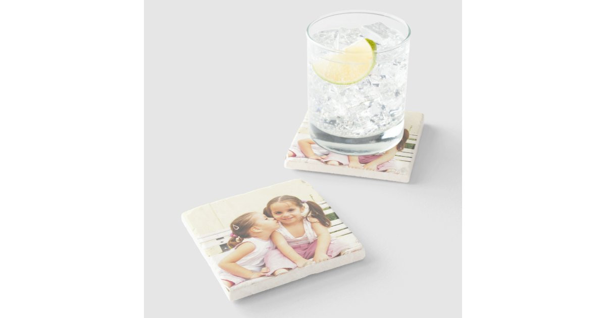 Personalized photo stone coaster. Make your own! Stone Coaster | Zazzle | Zazzle