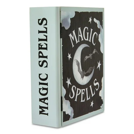 Magic Spells Book Box Tabletop Decor, Black, 6" x 8", Halloween by Way To Celebrate | Walmart (US)