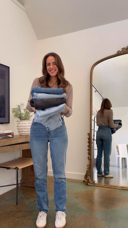 Rounding up some of my favorite pairs of denim! Such closet staples. I have many of these in different washes & wear a size 25R. They’re all currently 25% off + an additional 15% off with code DENIMAF. 