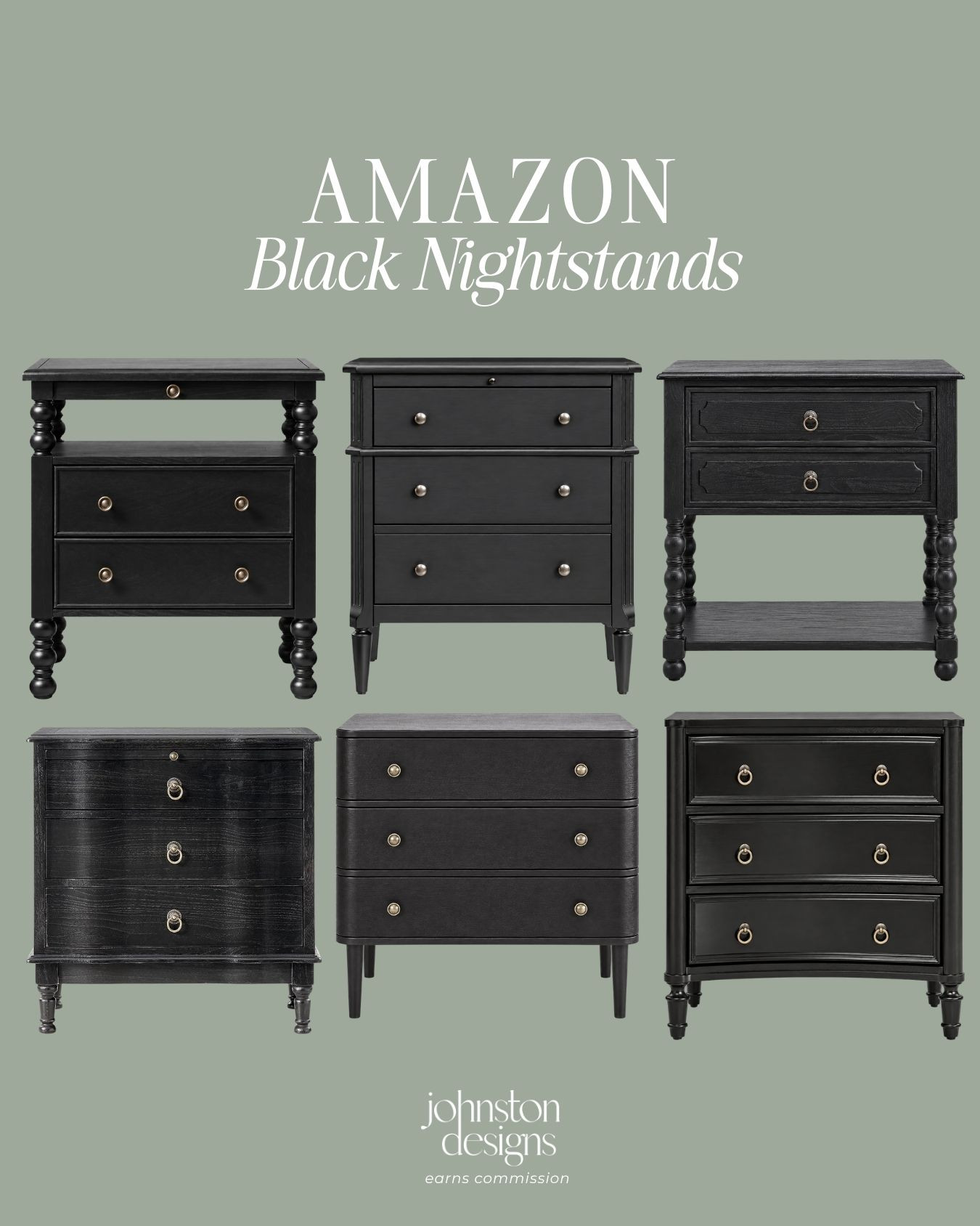 These Amazon nightstands look so elevated! 🖤 Classic black finishes, pretty hardware, and timeless details to give your bedroom a pulled-together feel. Love these paired with soft neutral bedding!

#amazonhome #blacknightstands #bedroomfurniture #bedroominspo #traditionalhome #nightstandstyling #amazonfinds #neutralbedroom #timelessinteriors #homedecor 

 #LTKHome