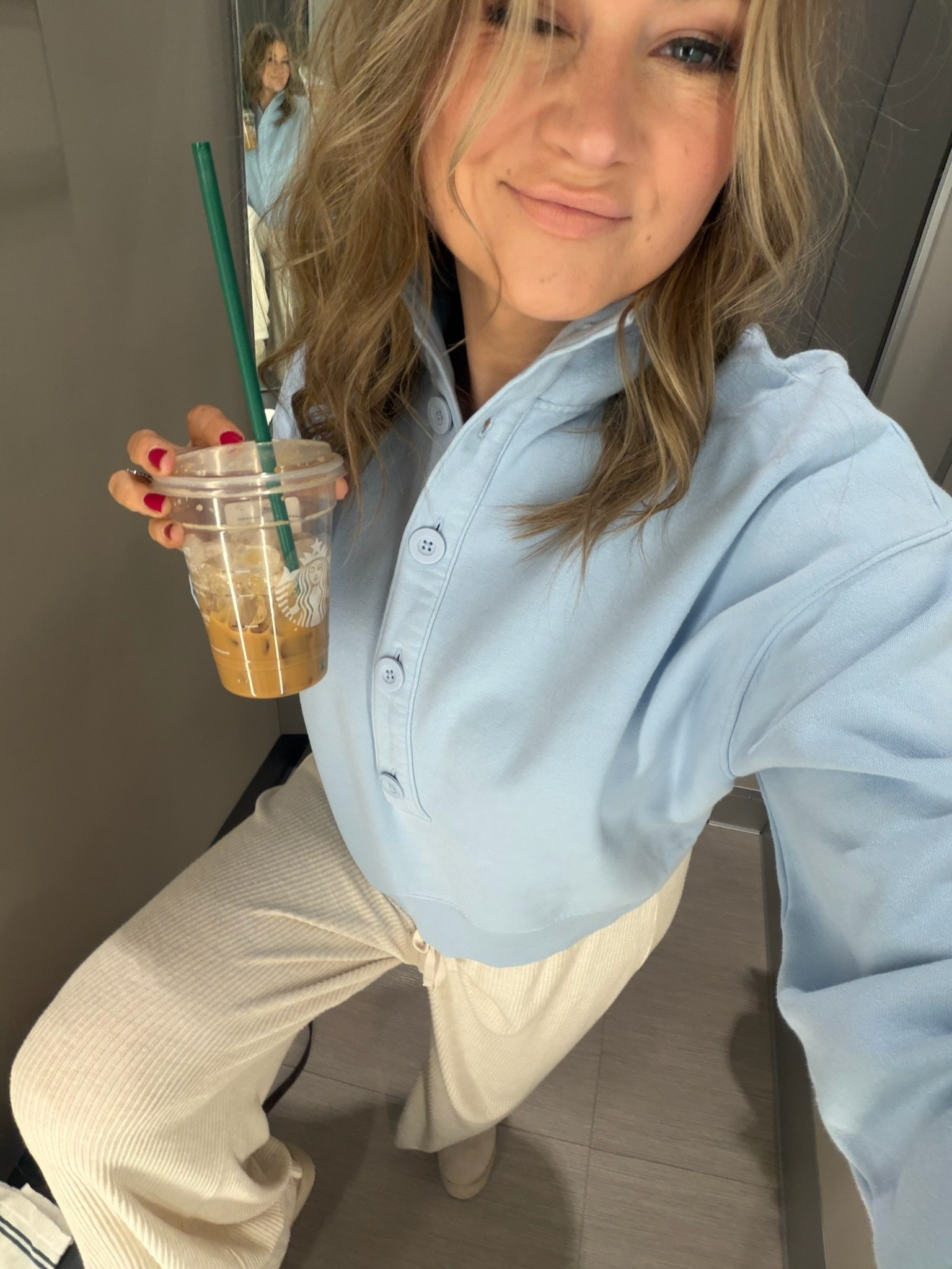 This blue sweatshirt and white pants combo from Target is such a clean and effortless outfit for spring. It’s comfortable but still looks put together, making it perfect for travel days, errands, or casual everyday wear.
blue sweatshirt, white pants outfit, target outfit idea, casual spring outfit, clean girl outfit, comfy everyday style, travel day outfit, casual chic outfit, neutral spring outfit, effortless everyday look, SavannahK

#LTKmomlife #LTKSeasonal #LTKActive