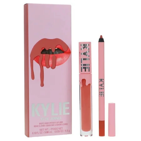 Kylie Cosmetics Matte Lip Kit - 802 Candy 2 Pc 0.10 oz Matte Liquid Lipstick 0.03 oz Lip Liner | Walmart (US)