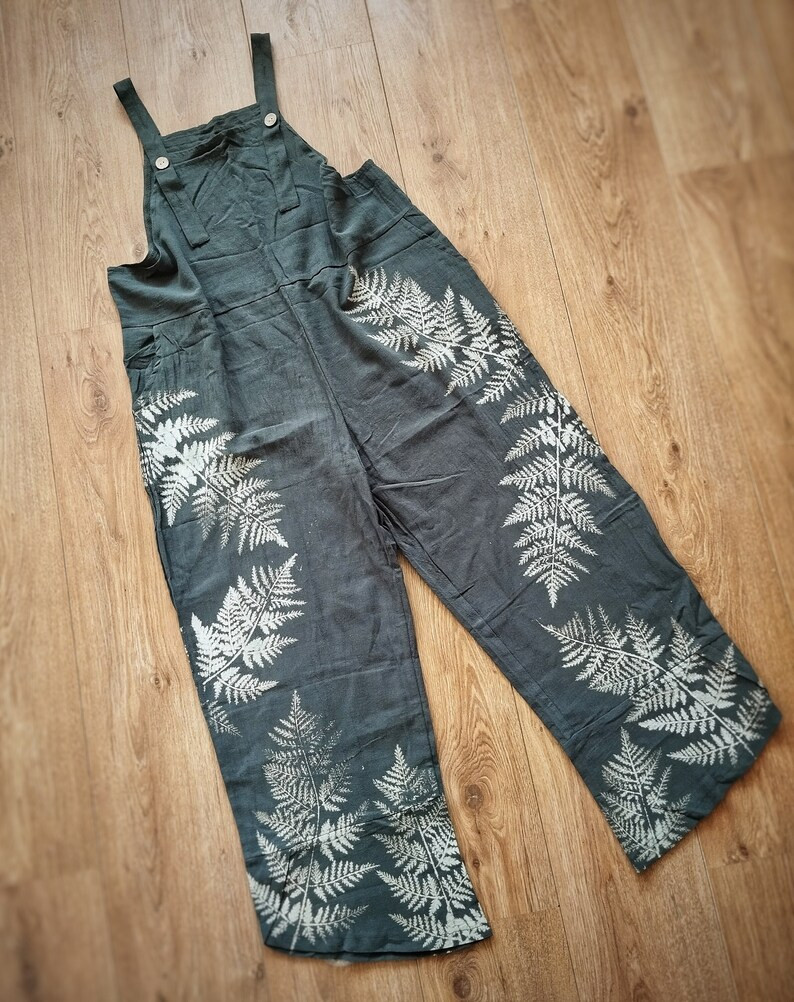 Fern Dungarees/ Fern Overalls/ Botanical Overalls/ Witch Dungarees/ Forest Fae Dungarees/ Pixie D... | Etsy (US)