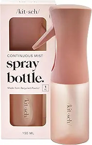 Kitsch Continuous Spray Bottle for Hair – Fine Mist Water Mister & Water Spray Bottle – Recyc... | Amazon (US)
