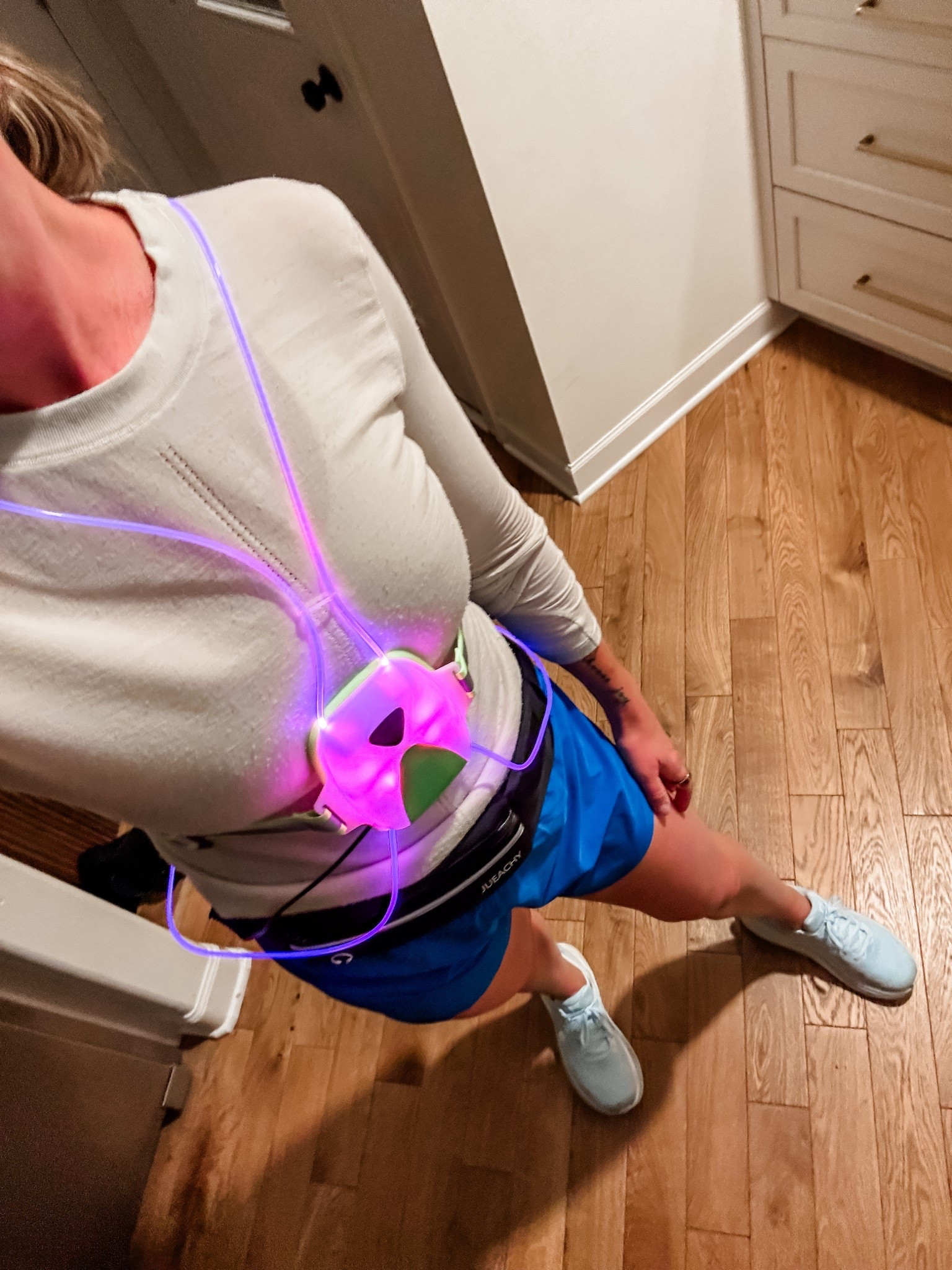 I know how ridiculous this lighted running vest is but I can’t help but think I bring joy to anyone who sees me stumbling through my run at 5 am 🙃 

#LTKFindsUnder50 #LTKSeasonal #LTKActive