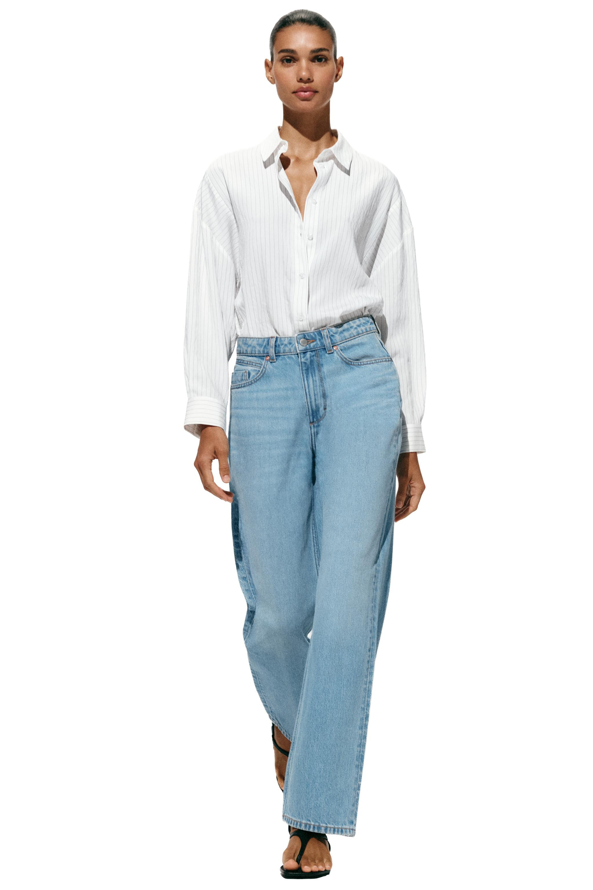 JEANS Z.03 STRAIGHT TIRO ALTO LONG LENGTH | Zara US