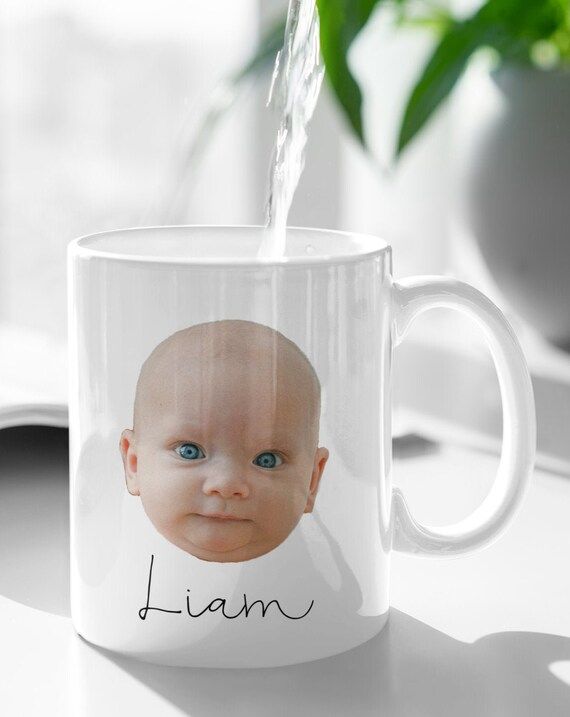 Personalized Photo face Mug, Custom face mug, Custom Text Photo Mug, Face mug, Make Your Own Mug,... | Etsy (US)