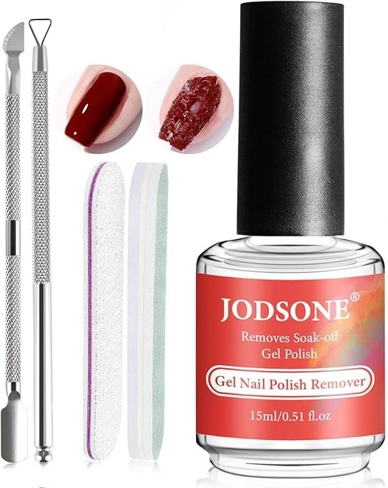 JODSONE Gel Nail Remover No Need Soaking or Wrapping for Quick And Easy Removal At Home with Cuti... | Amazon (US)