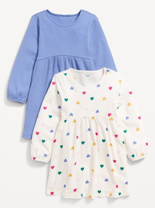 Long-Sleeve Dress 2-Pack for Toddler Girls | Old Navy (CA)