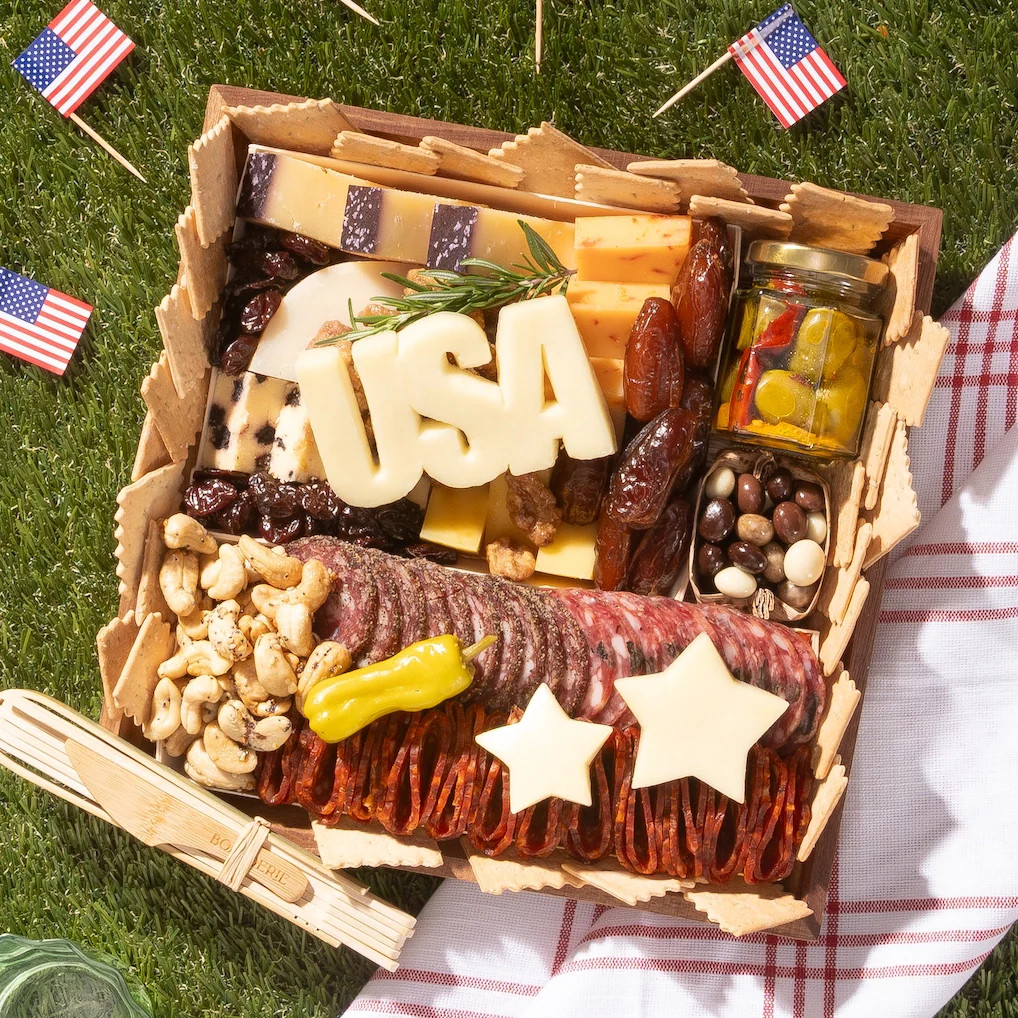 USA Classic Cheese & Charcuterie Board | Boarderie | Boarderie
