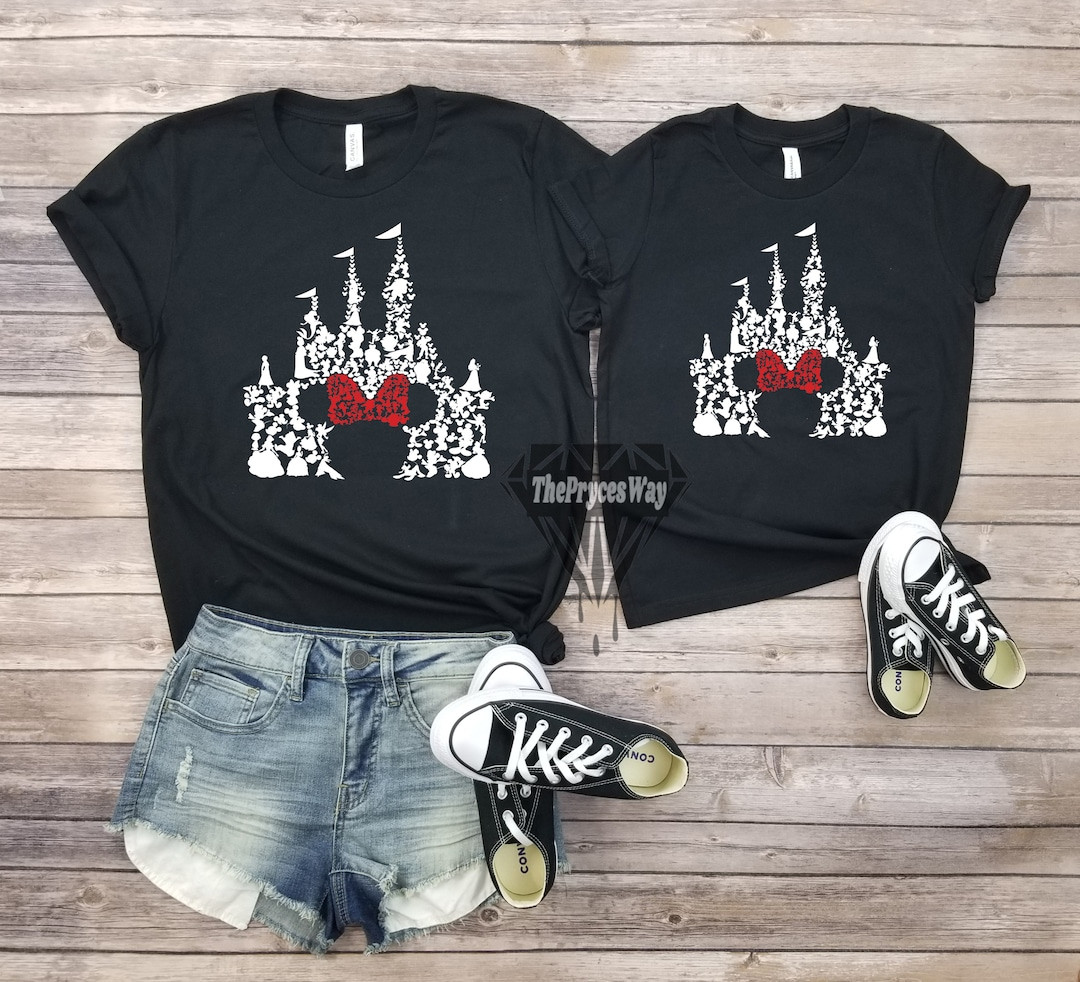 Minnie Mouse Castle Mommy and Me Shirt,disney Christmas Shirt,minnie Mouse Shirt,matching Disney,... | Etsy (US)
