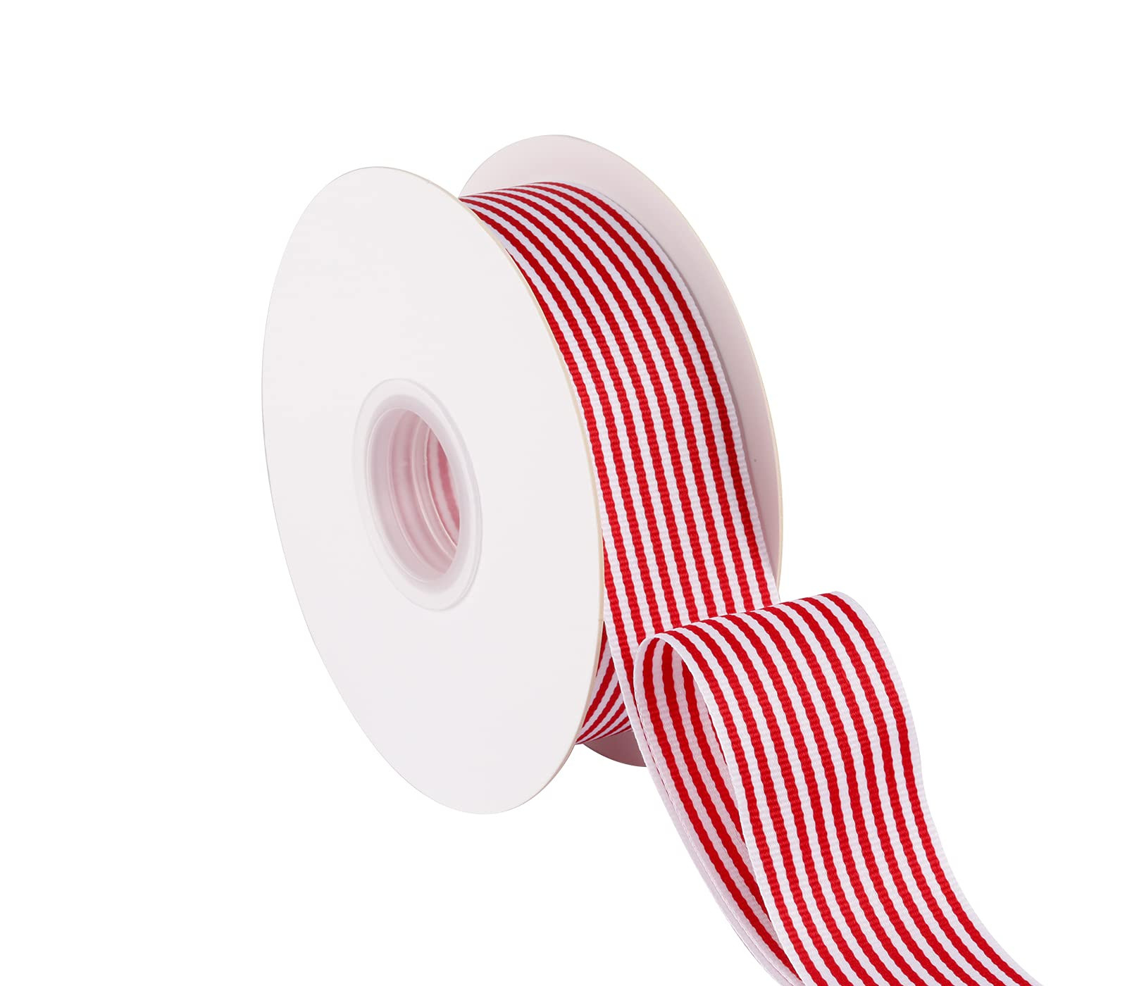 1-1/2 Inch Wide Red and White Striped Ribbon, Great for Wedding Gift Wrapping Home Décor Floral ... | Amazon (US)