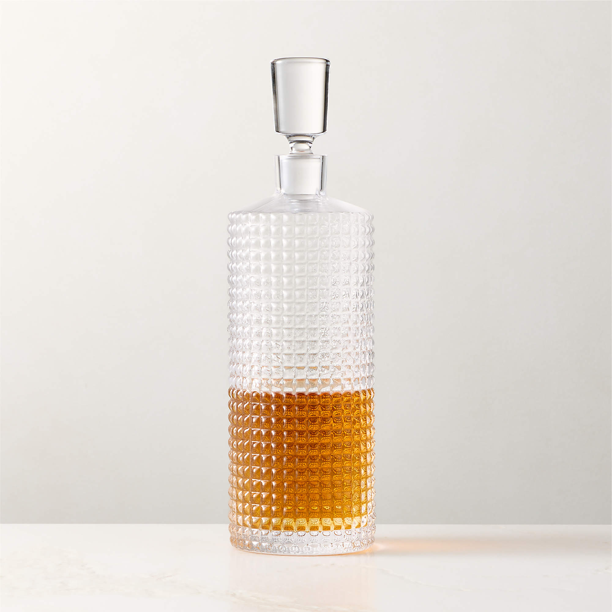 Stud Glass Decanter + Reviews | CB2 | CB2