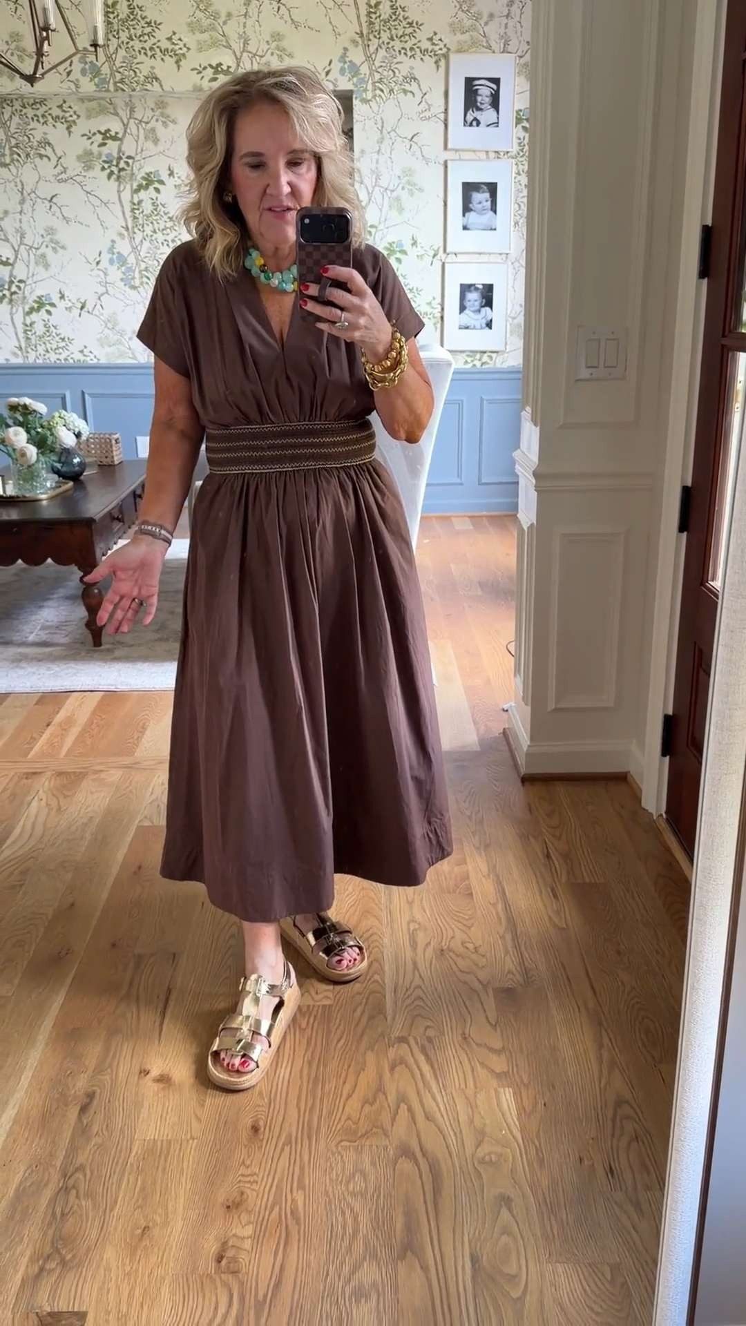 This cotton poplin midi dress is one of those easy throw-on-and-go pieces you’ll wear all summer long. The smocked waist creates a flattering shape, while the rich brown color makes it feel elevated enough for vacations, dinners, and everyday wear.

💡 LTK MADE EASY

❤️ Heart = Support my posts
🔖 Save = Get sale & restock alerts
📋 Lists = Keep favorites organized
📲 Share = Send to yourself for later
💬 Comment = Ask me anything 

 #LTKootd #LTKSeasonal #LTKOver40