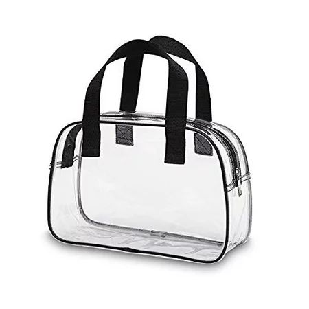 Clear Purse Stadium Approved, Clear Makeup Bag with Handle | Walmart (US)