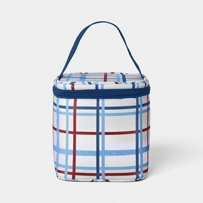 4 Cans/3.1 qt Soft Sided Personal Cooler Red/White Plaid - Sun Squad™ | Target