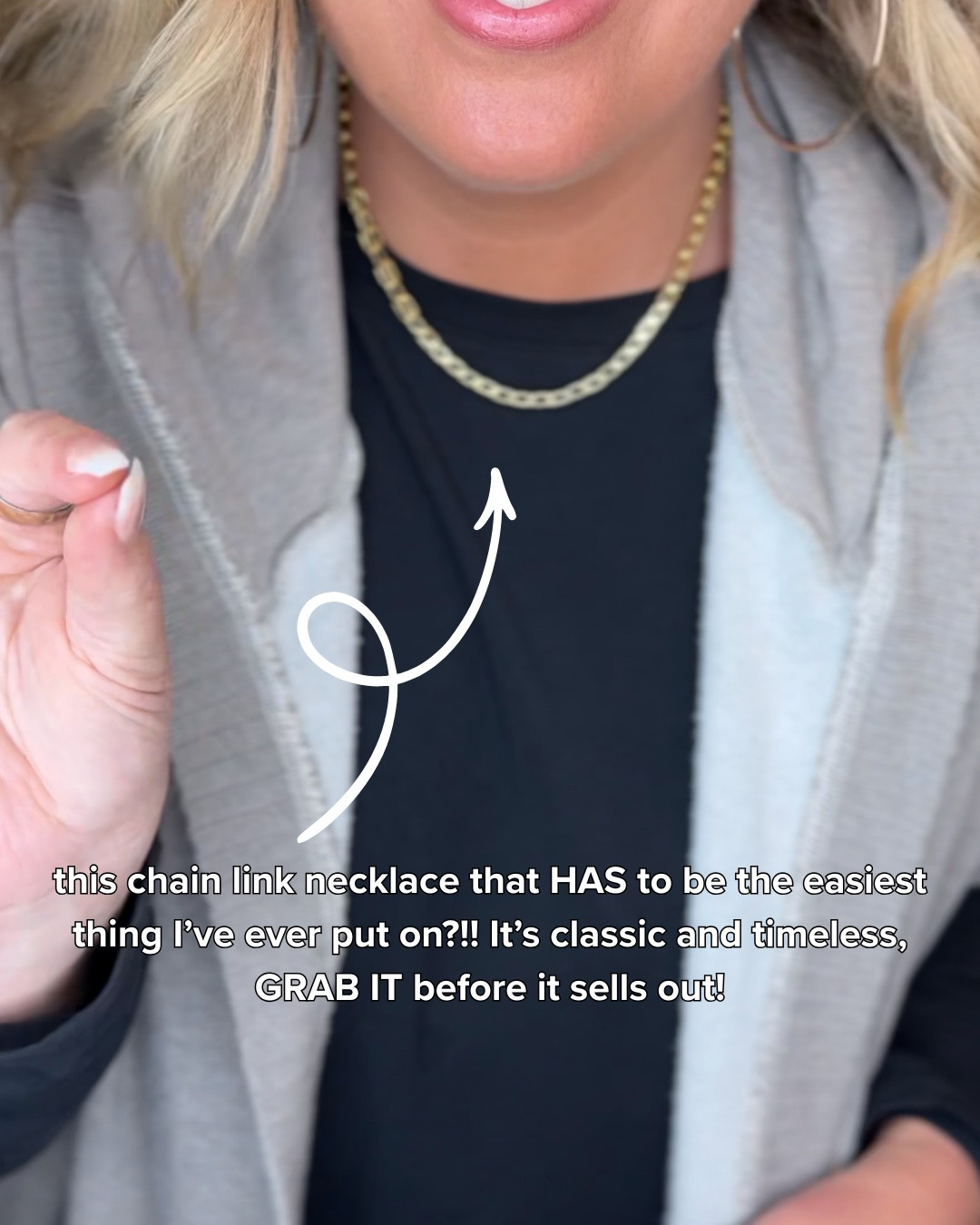 Easiest to clip on chain link necklace !! It keeps selling out so I linked similar but not sure of the off brand closure. Also linked more from same brand though!

#LTKSaleAlert #LTKOver40 #LTKdayinmylife
