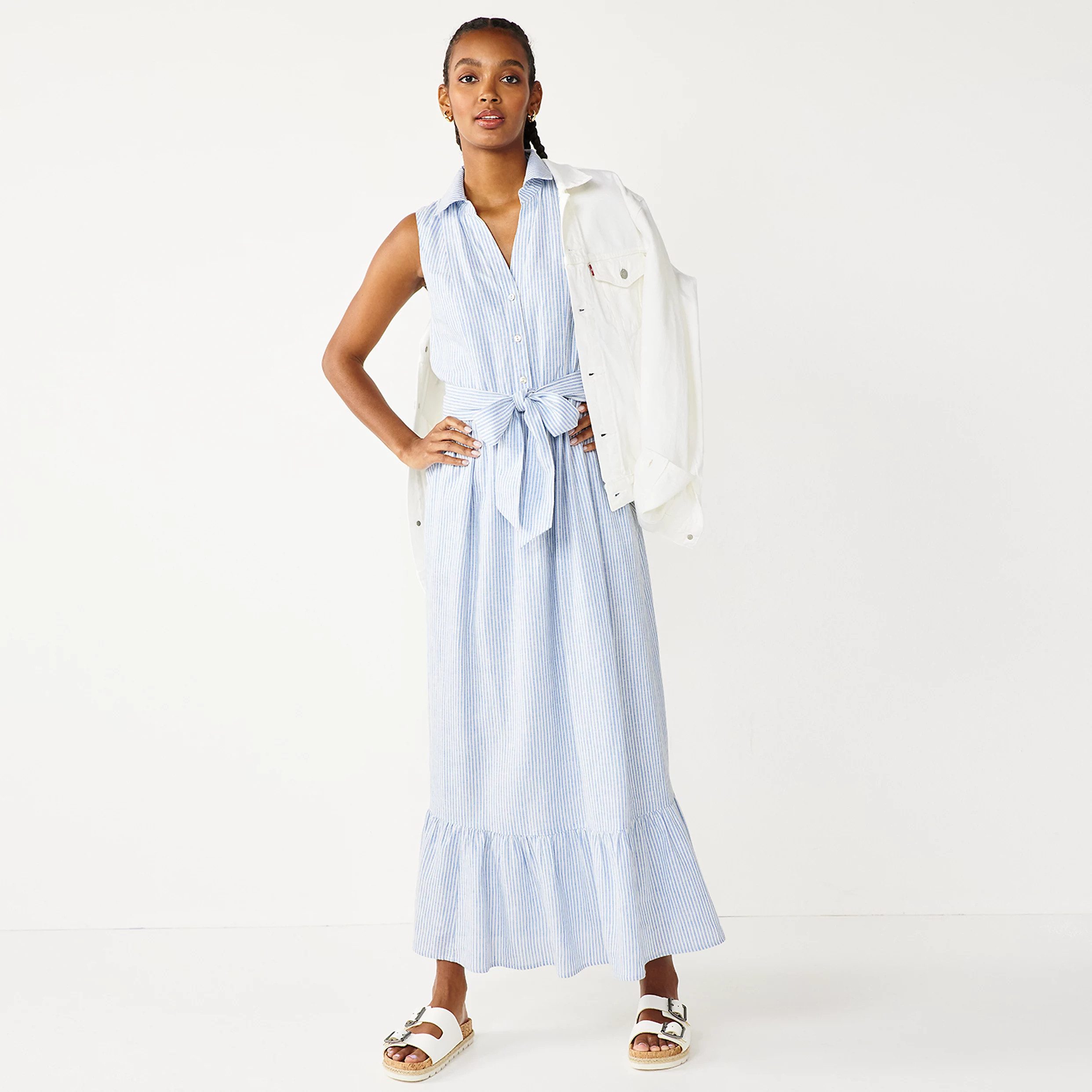 Women's DRAPER JAMES RSVP™ Button Front Maxi Dress | Kohl's