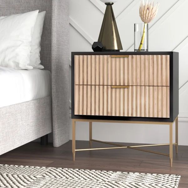 Giddens Solid + Manufactured Wood Nightstand | Wayfair North America