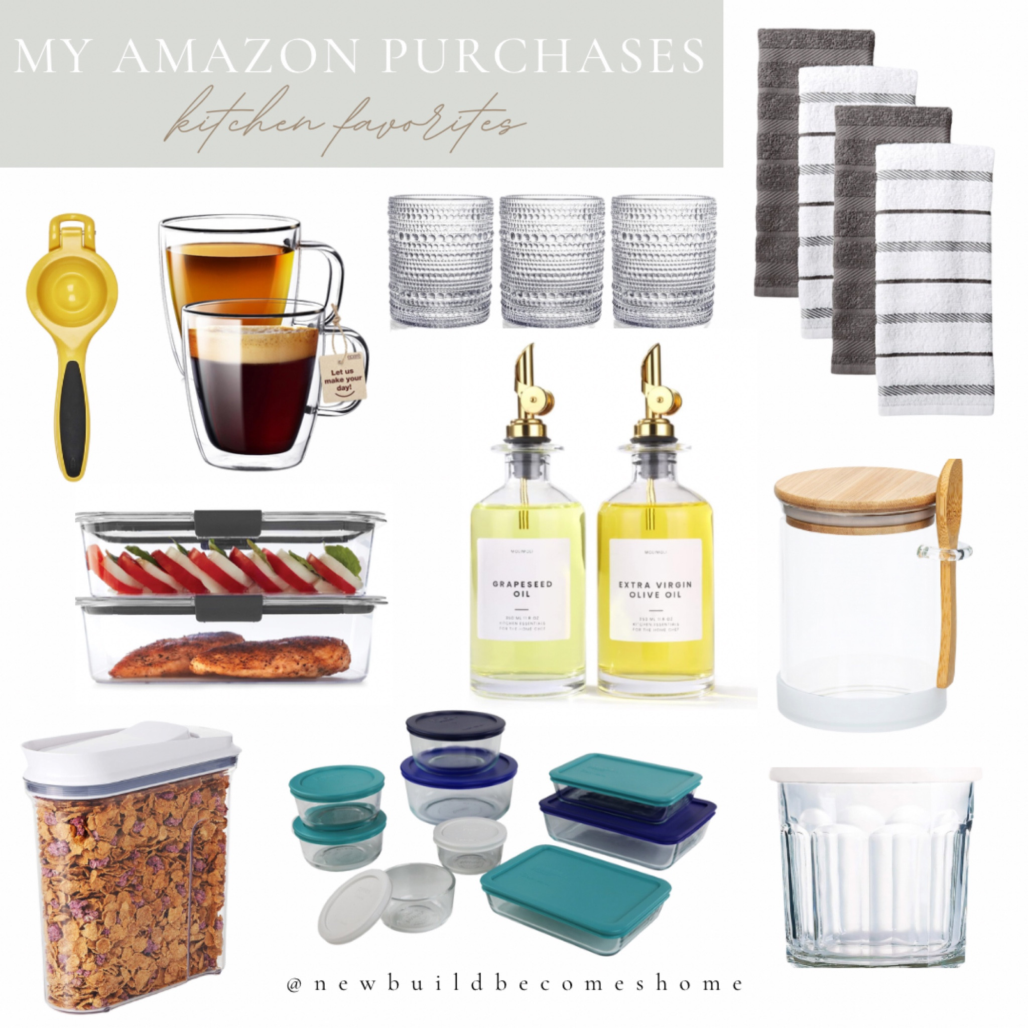 Some kitchen items I’ve purchased on Amazon over the years. I highly recommend all of these as I use them regularly! Keep an eye out for prime day deals for kitchen products!

Glass storage, kitchen towels, bridal registry, glasses, glass mugs, oil dispenser 

#LTKsalealert #LTKxPrimeDay #LTKhome