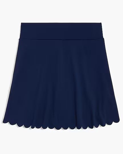 Active skort with scalloped hem | J.Crew Factory