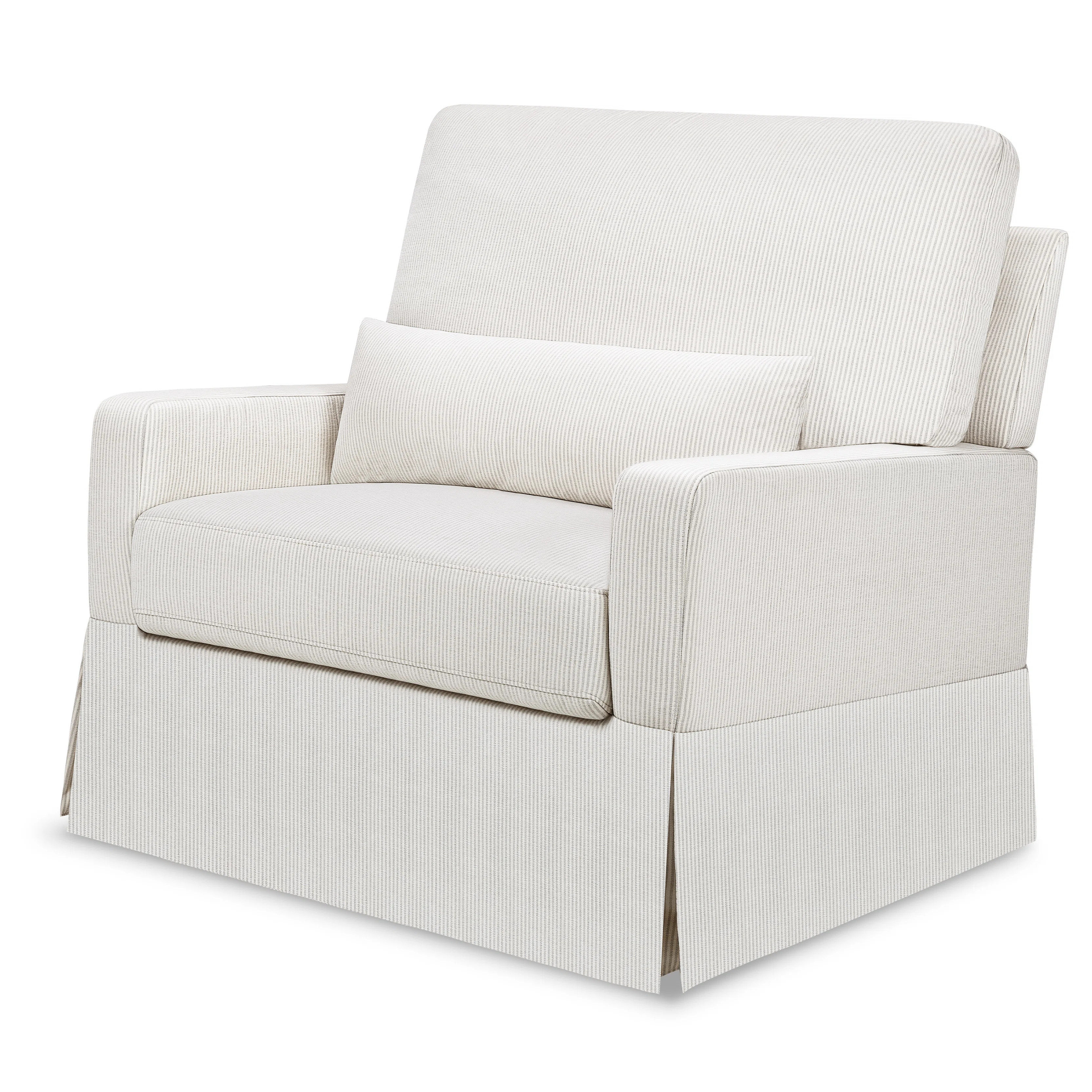 Crawford Pillowback Chair and a Half Upholstered Swivel Glider | Birch Lane