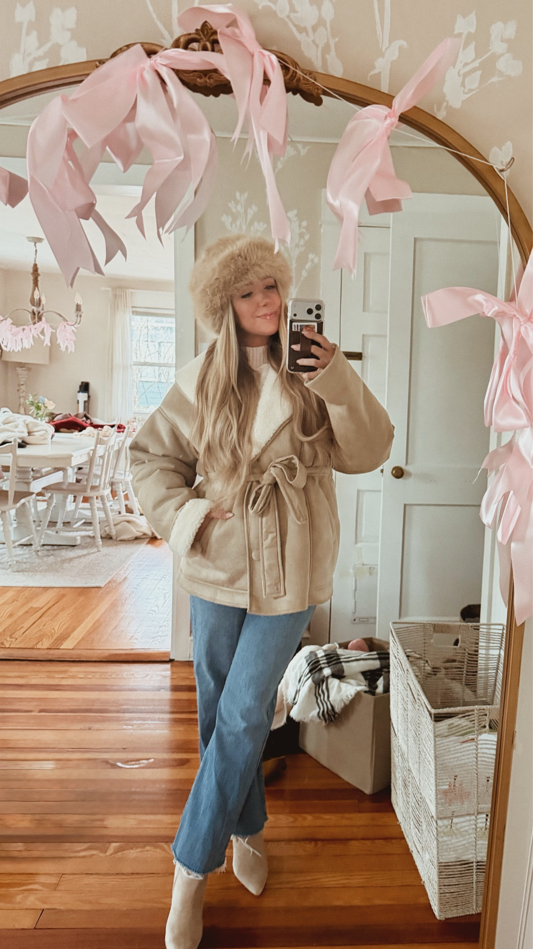 Winter date night outfit idea❄️🤍✨ love how the outfit gets more & more extra as the video goes on🤭

@threebirdnest code ASHLEYVAILXOXO for $ off of the white sweater🫶🏼

#ootd #ootn #datenightoutfit #grwm #datenight

#LTKootd #LTKFindsUnder100 #LTKgrwm