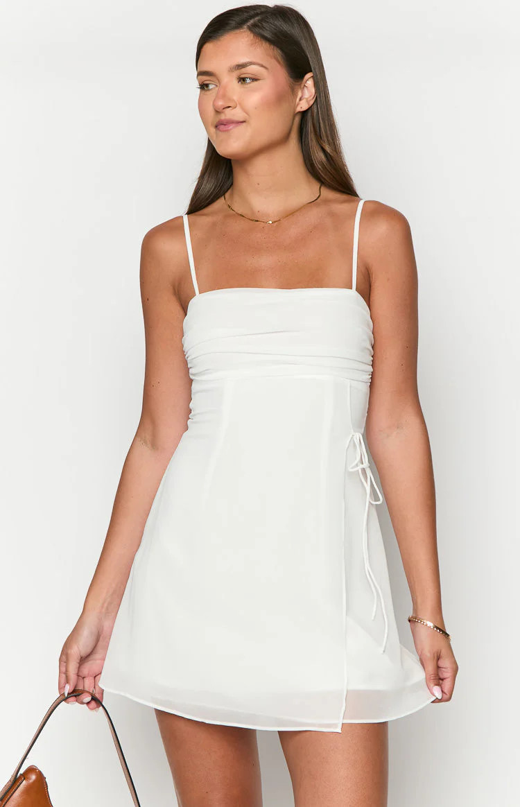 Trinin White Mini Dress | Beginning Boutique (US)