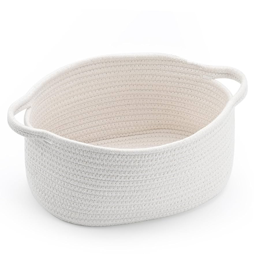 Cute Woven Storage Basket with Handle, Baskets for Gifts Empty, Gift Baskets for Birthday Baby Sh... | Amazon (US)