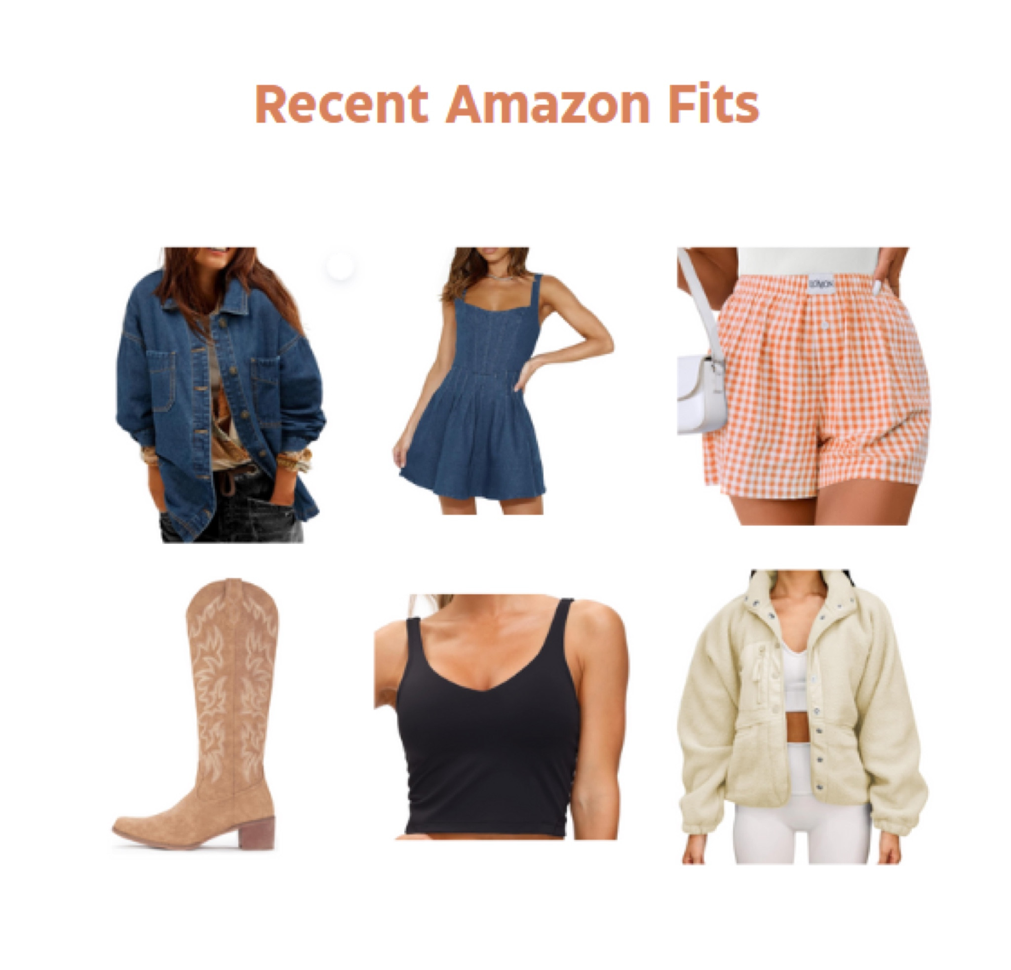 Amazon fall fashion finds boxer shorts fleece jackets denim dress denim jacket barn jacket shacket cowboy boots tall cowboy boots shoes sports bra 

#LTKSeasonal #LTKFindsUnder100 #LTKActive