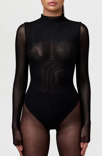 Sheer Stretch Mesh Bodysuit | Nordstrom