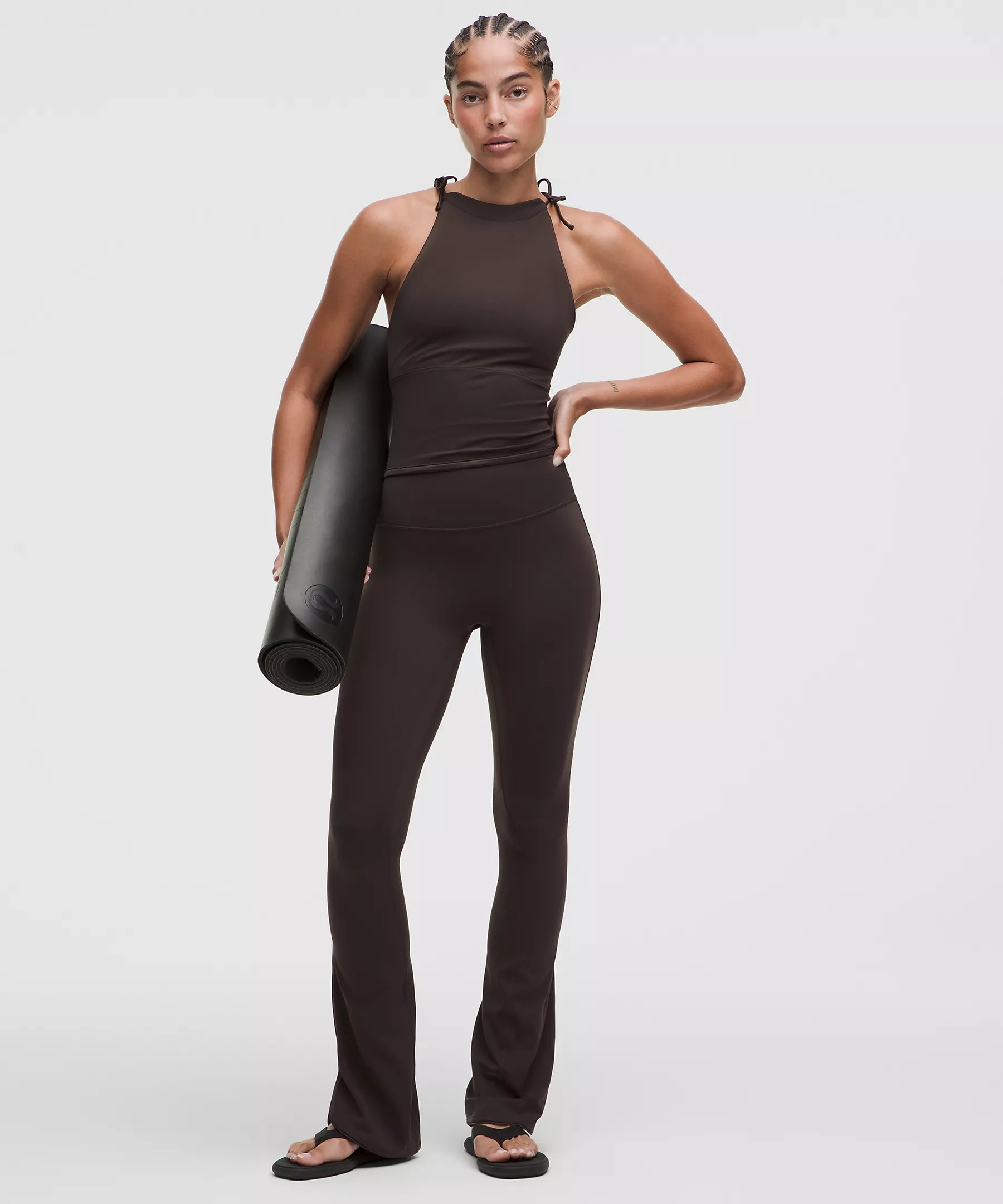 Nulu Satiny-Trim High-Rise Flared Pant | Lululemon (US)
