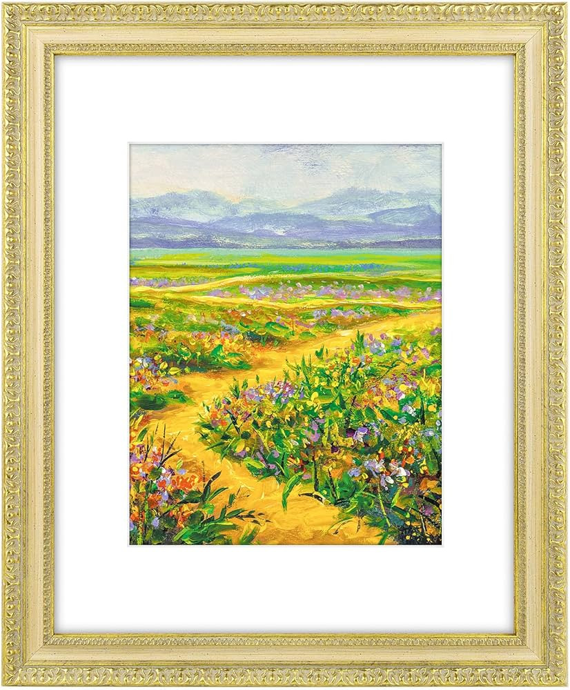 Golden State Art, 16X20 Vintage Photo Frame with White Mat for 11X14 Pictures or 16X20 Without Ma... | Amazon (US)