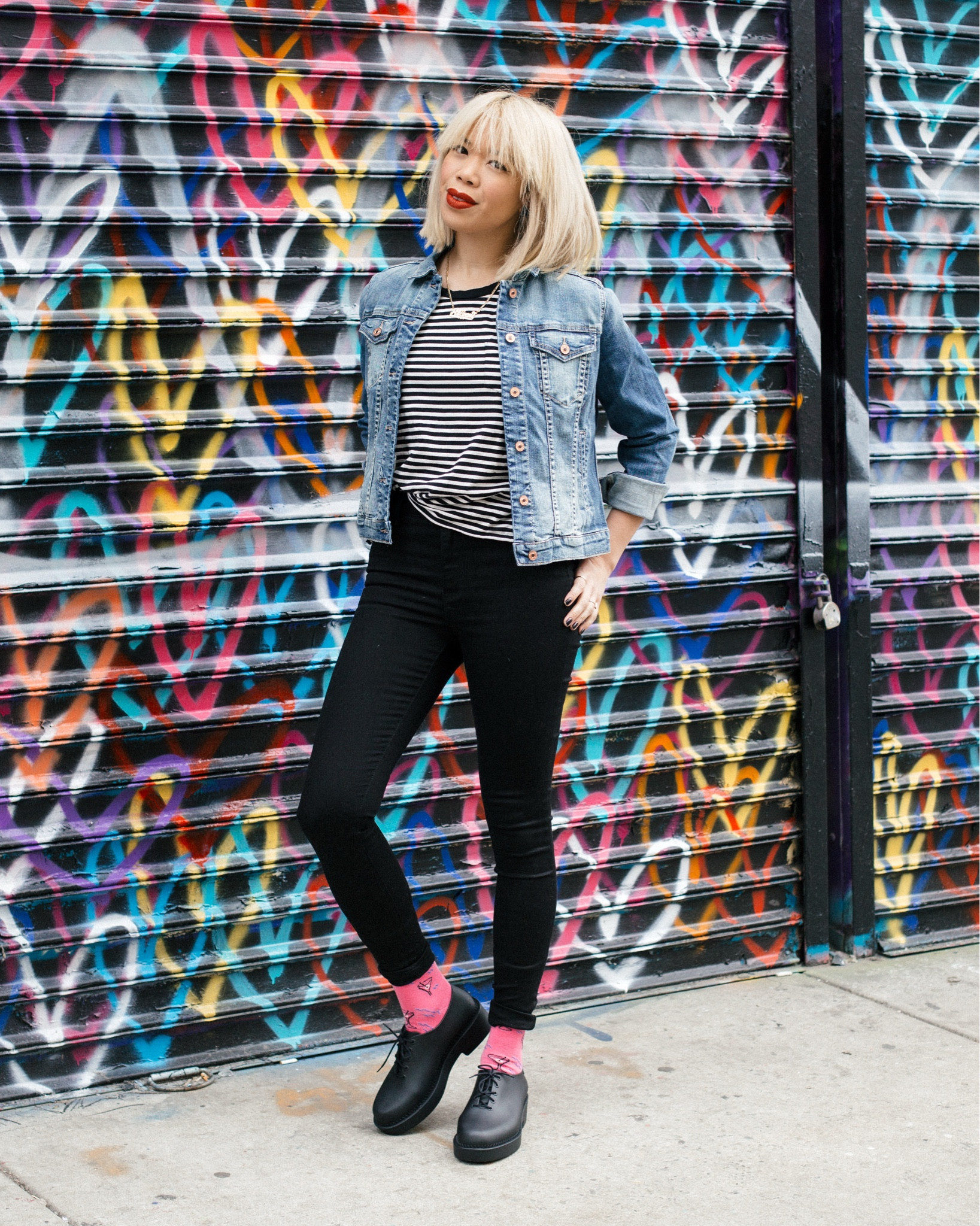 Everyday Style made easy: A classic striped top paired with black skinny jeans and edgy creepers. This casual yet cool outfit is perfect for daily wear, mixing timeless stripes with versatile denim and statement shoes. Whether you’re heading to brunch, shopping, or a coffee date, this effortless look proves stripes + skinny jeans, never go out of style.


#LTKStyleTip #LTKxMadewell #LTKFindsUnder100
