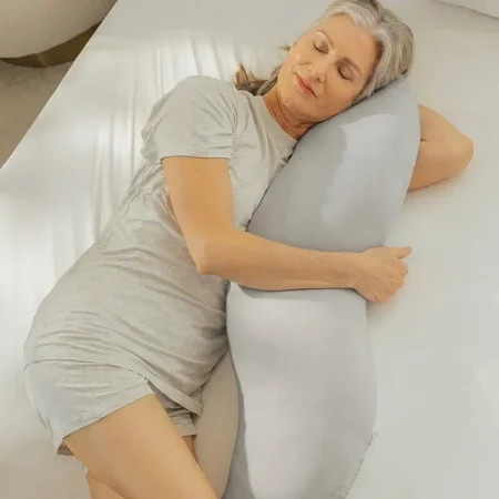 Mellow Sleep | BodyAlign Pillow - Full Body Ergonomic Support Pillow for Back, Belly, Hips & Legs, Cooling Side Sleeper Pillow for Pregnancy, Maternity & Body Pain Relief | Walmart (US)