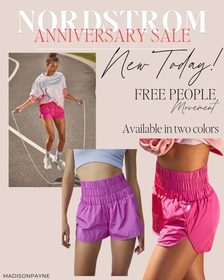 Free People’s movement shorts 🩳 just dropped today in the Nordstrom Anniversary Sale! Available in pink and purple. 
I covered more of the sale, sizing, colors etc in my latest YouTube video

Nordstrom Anniversary Sale, NSale, Nordstrom Sale, Free People, Madison Payne

#LTKSeasonal #LTKxNSale #LTKsalealert