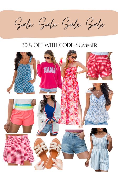 Pink Lily Sale for Memorial Day weekend - 30% with code Summer
Mama sweatshirt, gingham shorts, gingham skirt, boxer trend, overalls, beach dress, summer outfit, sandals, romper, shorts

#LTKFindsUnder50 #LTKSeasonal #LTKStyleTip