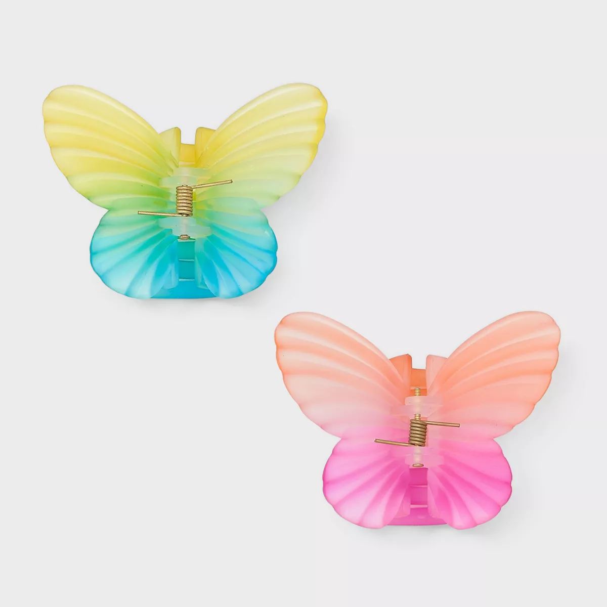 Girls' 2pk Claw Clips Butterfly Shape - Cat & Jack™ | Target