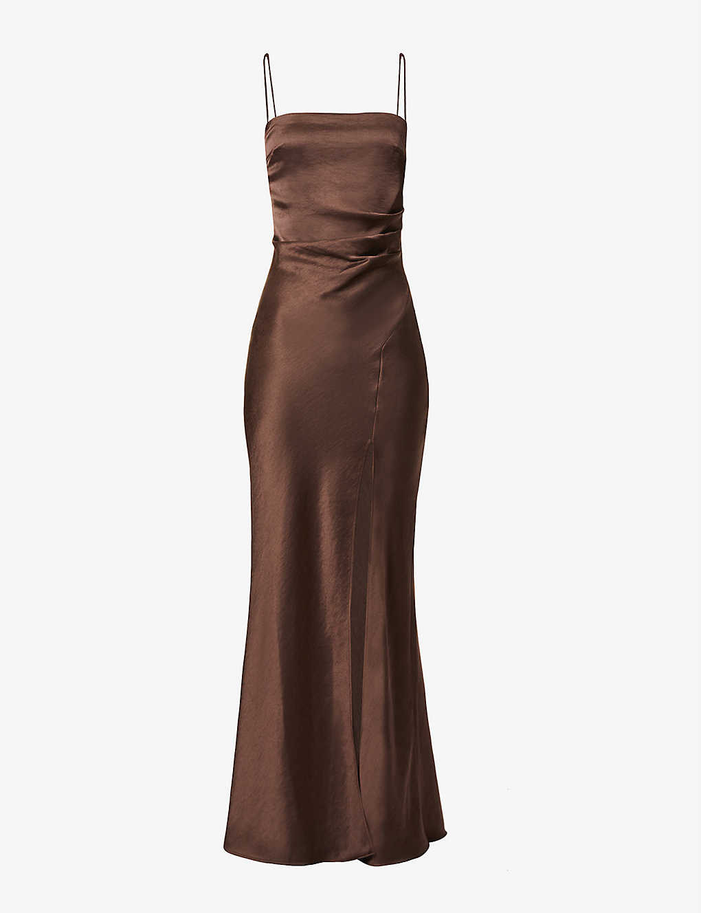 BEC & BRIDGE Nadia split-hem satin midi dress | Selfridges