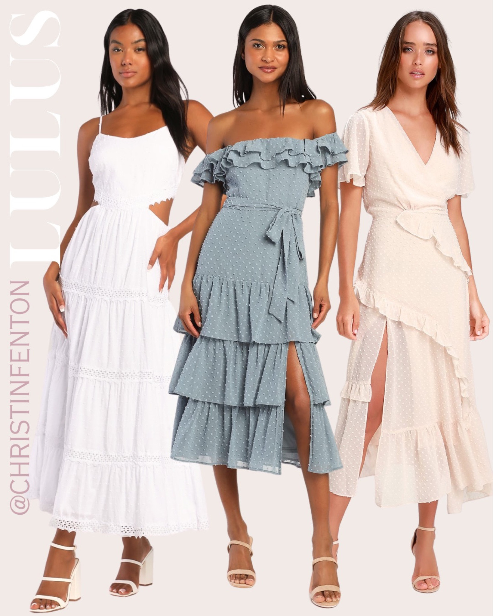 Lulus wedding guest dress, spring dresses, summer dresses, midi dress, mini dress, maxi dress, anniversary dress, engagement photoshoot dress, bridesmaid dress, celebration dress, baby shower dress, maid of honor dress, mother of the bride dress, cocktail party dress, engagement dinner dress, honeymoon dress, floral dress, satin dress, formal dress,  summer dress,  @shop.ltk #liketkit #lulusdresses #lulus #lovelulus 🥰 Thanks for being here & shopping with me! 🤍 Xo Christin   

#LTKstyletip #LTKshoecrush #LTKcurves #LTKitbag #LTKbeauty #LTKsalealert #LTKwedding #LTKfit #LTKunder50 #LTKunder100 #LTKSeasonal