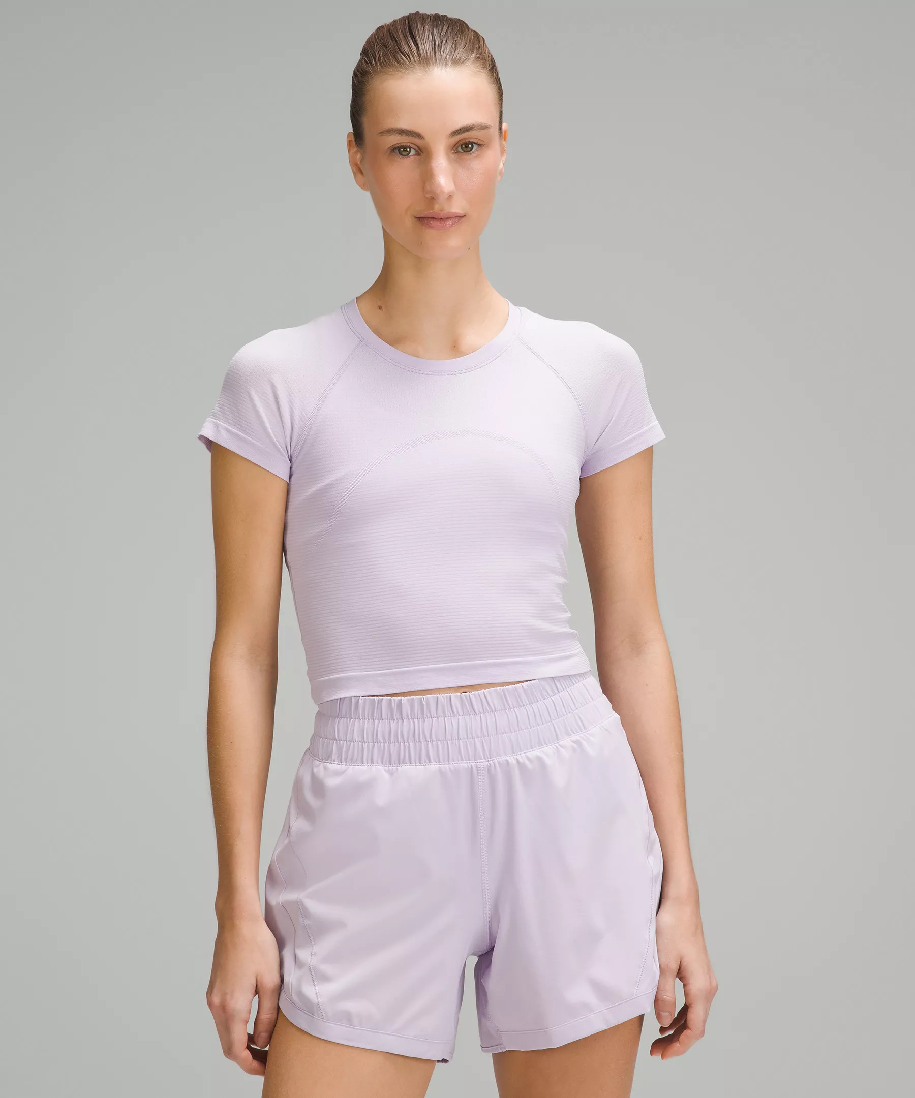 Swiftly Tech Cropped Short-Sleeve Shirt 2.0 | Women's Short Sleeve Shirts & Tee's | lululemon | Lululemon (US)
