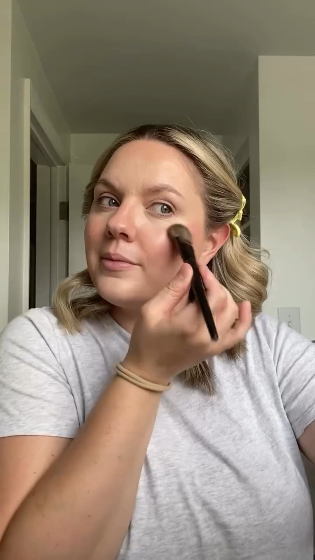 Making myself a priority has been hard lately. Some days even getting a shower feels like a struggle, when I’m trying to fit everything into slivers of time. And let’s face it, not taking care of yourself can have a huge impact on your mental health. So I’ve been trying to push myself to get ready a few days a week. 

Now, we might not be doing full glam everyday. But getting ready can consist of getting an outfit that I put effort into on. Not just the first clean thing I found. It might look like my “mom fit” with make up done. Whatever it is, it’s me taking sometime to put effort into myself. And it has been helping my confidence and to bring me back to myself.