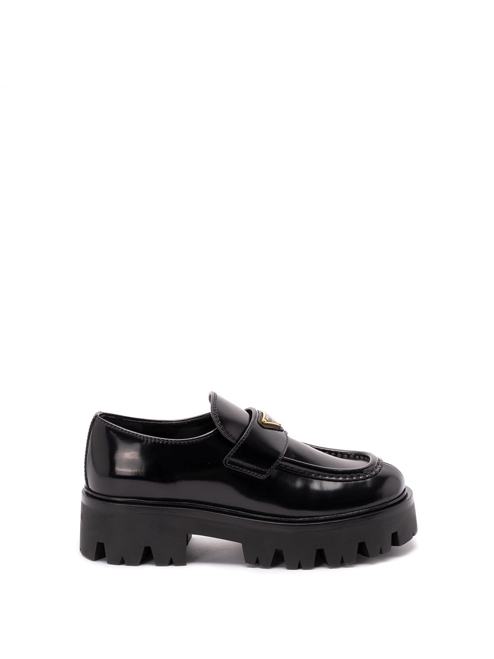 prada brushed leather loafers available on Spinnaker - 55764 | Spinnaker Boutique